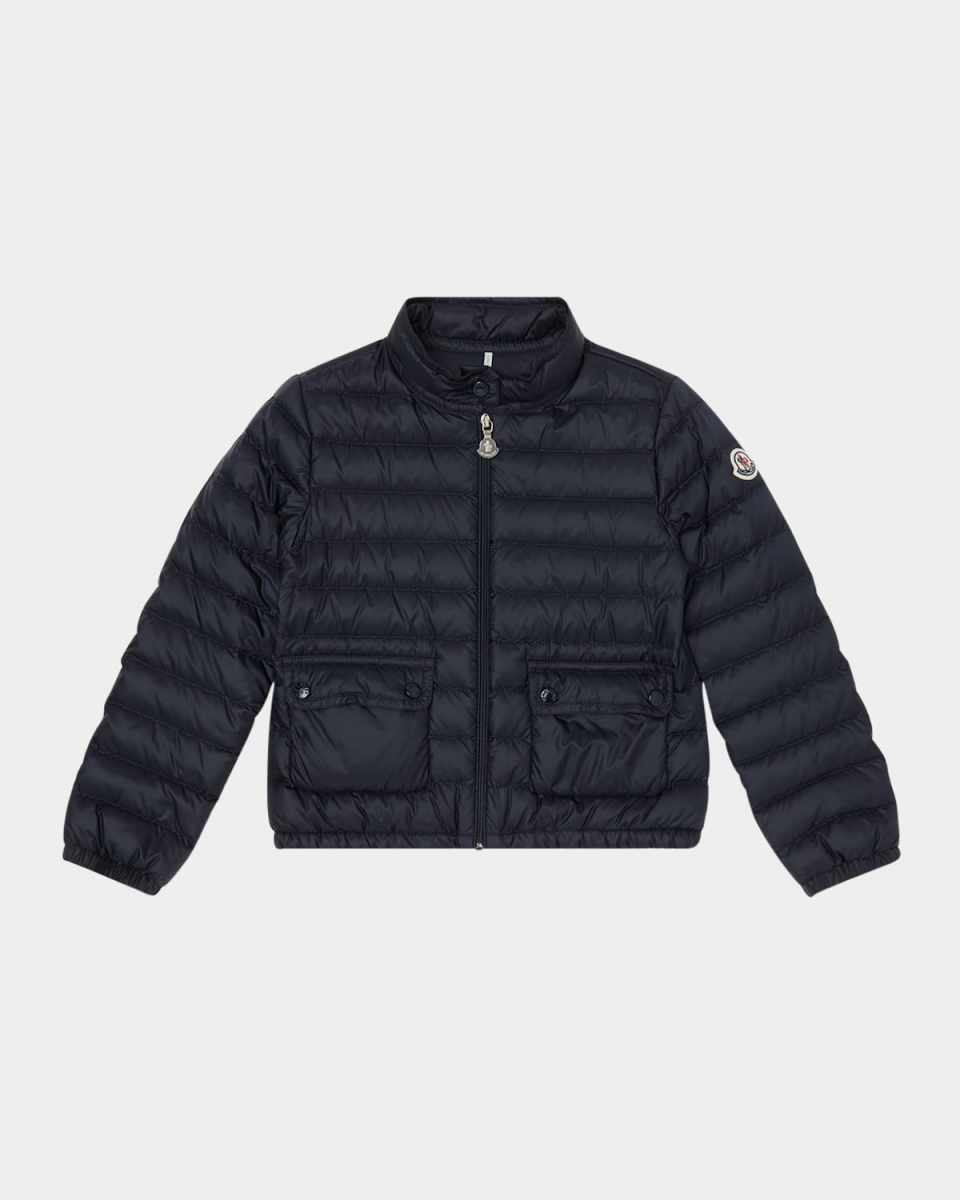 Girl's Lans Quilted Down Jacket, Size 8-